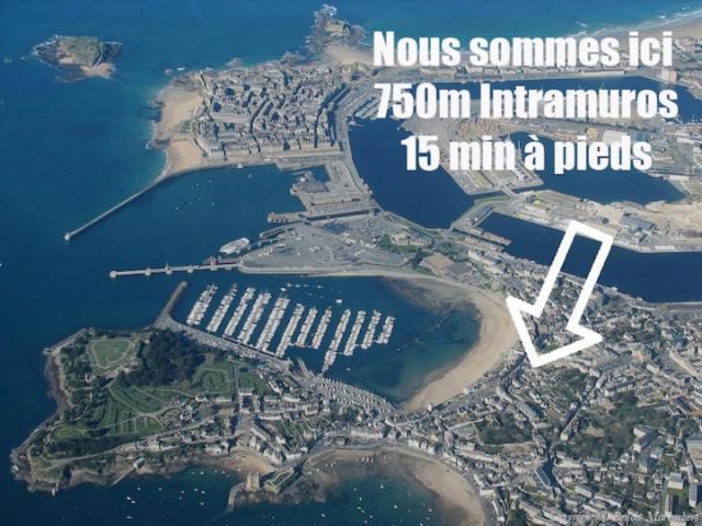 La Cabane - Petit Studio Mansarde - Plage 50M - Rue Gratuite サン・マロ エクステリア 写真